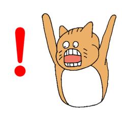 ビックリする猫 Line スタンプ Line Store ビックリする猫 Line スタンプ Line Store