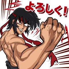 Hotblood man Sticker