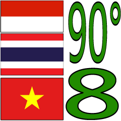 90°8-インドネシア ・ タイ ・ ベトナム-