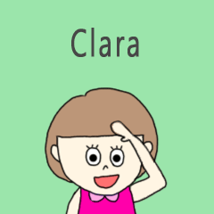 Clara cute sticker.!?!!!!?!!*?*****!*!!?