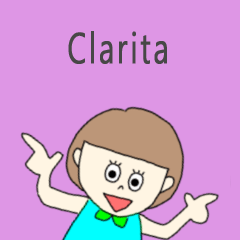 Clarita cute sticker.?**