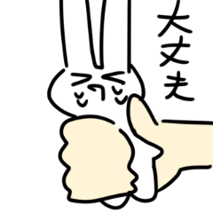 I drew a rabbit sticker.2