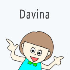 Davina cute sticker.!*??!?