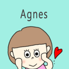 Agnes cute sticker.**!??!??!?*