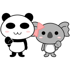 Panda and koala2