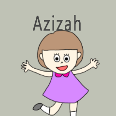 Azizah cute sticker.*!!!?*