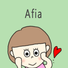 Afia cute sticker.!!!!?*!?*!?*!??****!