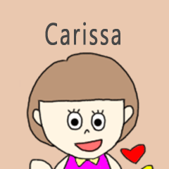 Carissa cute sticker.???