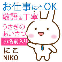 NIKO: Rabbit.Polite greetings