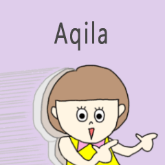 Aqila cute sticker.**