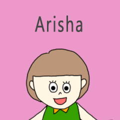 Arisha cute sticker.!!???*!!?!??*