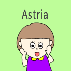 Astria cute sticker.!!???*!