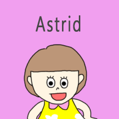 Astrid cute sticker.!