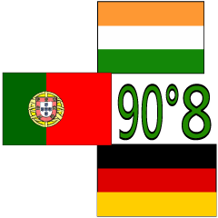 90°8- 인도 - 포르투갈 - 독일 -