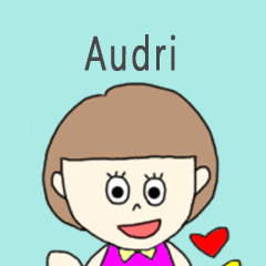 Audri cute sticker.?!***?