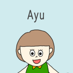 Ayu cute sticker.?*!