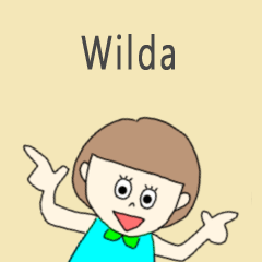 Wilda cute sticker.?*