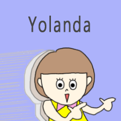 Yolanda cute sticker.!