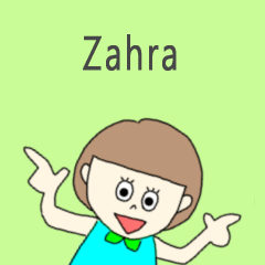 Zahra cute sticker.?