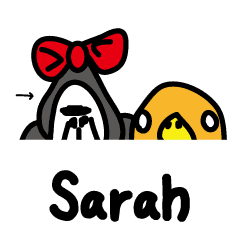 トリとゴリラ サラ 名前スタンプ Line スタンプ Line Store トリとゴリラ サラ 名前スタンプ Line スタンプ Line Store