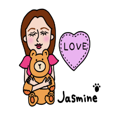 Jasmine only sticker