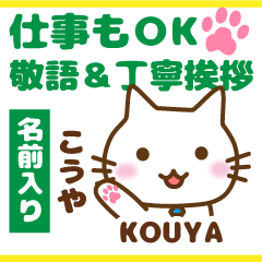 KOUYA:Polite greetings.Animal Cat