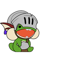 Happy baby Frogman