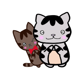 ねこのれん＆よるのリアクションスタンプ