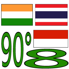90°8-Indonésia - Índia - Tailândia -