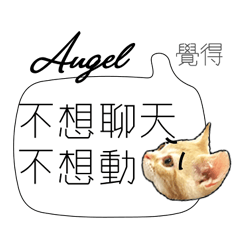 負能量英文姓名貼angel厭世白爛幹話廢物言