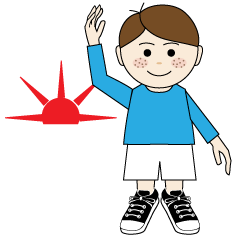 Daily life of little boy with sneakers