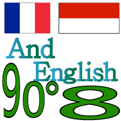 90°8-인도네시아 - 프랑스 - 영어 -