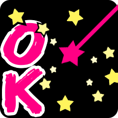 Fireworks word-ok(Black)