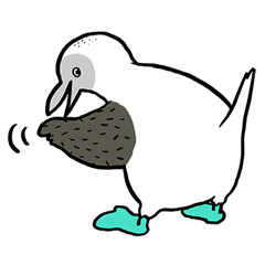 Blue-footed booby Sticker