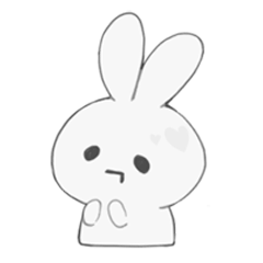 White soft and fluffy rabbit