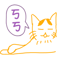 Orange white cat "FARDI" Doodle ver.