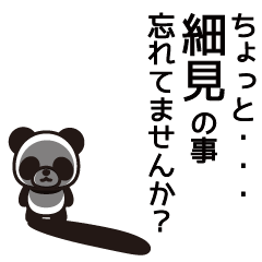 Hosomi Panda Sticker