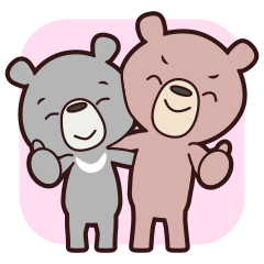 สติกเกอร์หมีสำหรับใช้ประจำวัน