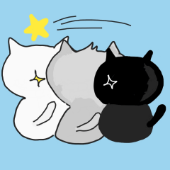 White grey and black kitten