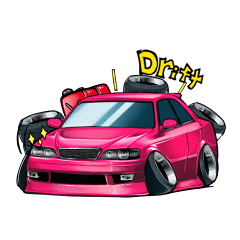 Drift Car Sticker Ver.2