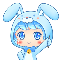 瑞比兔子 : 藍色布偶兔