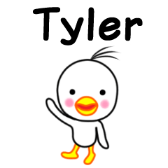 Tyler name sticker(Bird boy)