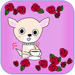 Easy to use sticker of the Chihuahua dog