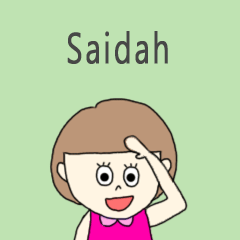 Saidah cute sticker.?!*