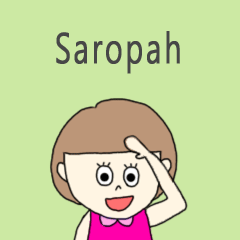 Saropah cute sticker.*