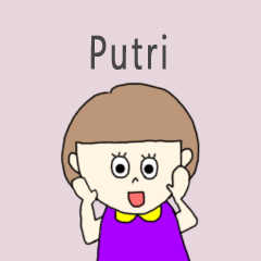 Putri cute sticker.?*!!