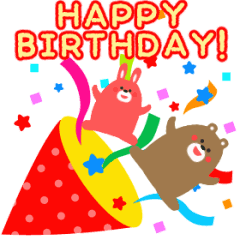Line クリエイターズスタンプ 動く お祝い 誕生日おめでとう キラキラ Example With Gif Animation