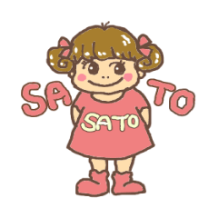 Cute Sato-chan sticker