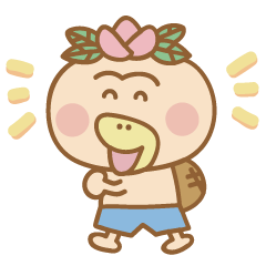 Cute and chill HANAKAPPA stickers