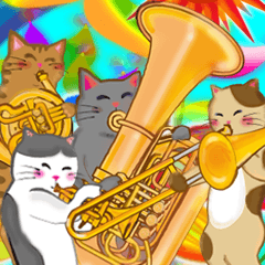 Music Sticker_tiyo4_cat